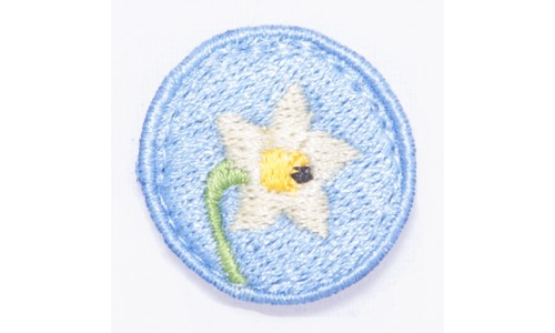 Kvet narcis / šírka 2,5 cm x 2,5 cm výška / 